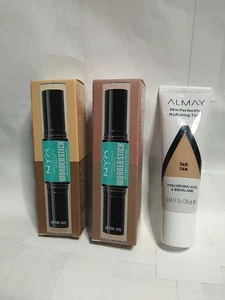 Lot Of 3 - ALMAY TINT 140 Tan & 2-NYX Wonder Sticks WSR03 Light Med & WSR05 TAN - Picture 1 of 11