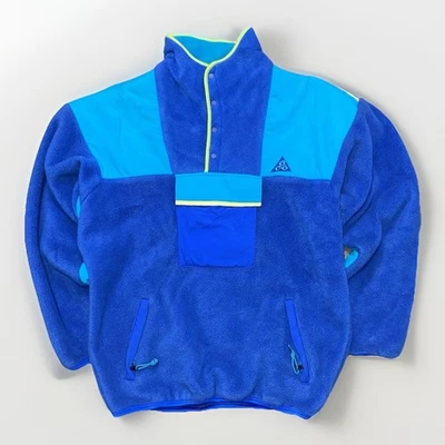 Chaqueta Nike ACG Devils Tower Pull Over Azul Para Hombre Talla L Chaqueta Nike De Colección Años 80 Foto 1 de 4