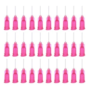 100Pcs 25G Dispensing Needles, 1/2" PTFE Glue Needle Tube Flexible Needle Red - Picture 1 of 6