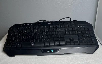 Genius Scorpion G20 Gaming Keyboard  Features 7 Distinct Backlight Colors Works - Image 1 of 3