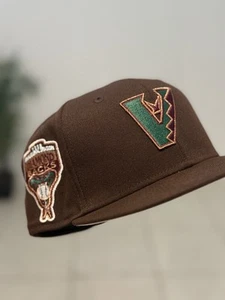 7 5/8 Marrón Arizona Diamondbacks 1998 Temporada Inaugural Sombrero Club Al revés A - Imagen 1 de 3