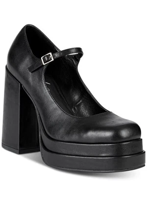 WILD PAIR Womens Black 1-1/2" Platform Octavia Toe Block Heel Mary Jane 8.5 M - Image 1 of 3