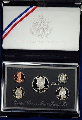 1994-s Premier SILVER Proof Set. Coins in Mint Made Custom Display Box - Image 1 of 4