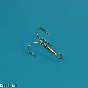 25 Drillingshaken, Drillinge, treble hook Meereshaken Größe 5/0 - Bild 1 von 1