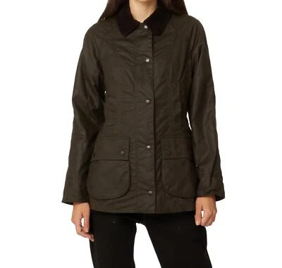 Barbour Giacca Donna in Cera Classic Beadnell Wax LWX0668OL71 Colore Oliva - Immagine 1 di 3