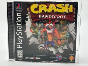 Crash Bandicoot (Playstation 1, PS1) Black Label- Orange Disc- AUTHENTIC- WORKS - Picture 1 of 7