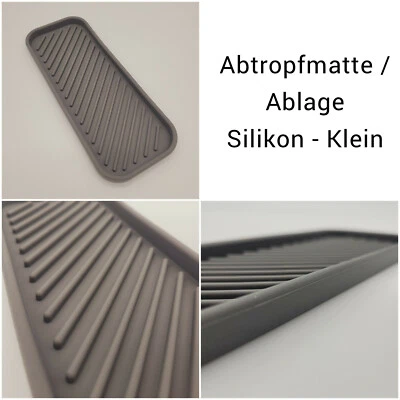 Abtropfmatte Spülmatte Geschirr Schwamm Matte Silikon Groß Klein  Seifenschale - Bild 1 von 4