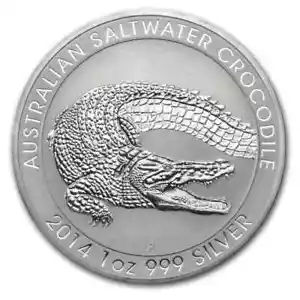 1 oz Silver Saltwater Crocodile Coin - Australia | .999 Fine - Picture 1 of 2