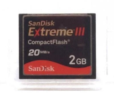 Boxed SanDisk 2GB Extreme III 20 MB/s CompactFlash Card (SDCFX3-002G-A21) - Image 1 of 2