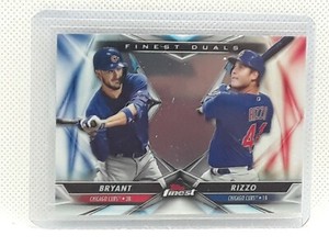 Kris Bryant + Anthony Rizzo 2020 Topps Finest - Finest Duals - Chicago Cubs