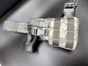HK 45 w/ Light 🇺🇸 USA Holster Canvas Leg Drop Molle, H&K Heckler - Picture 1 of 10