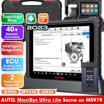 AUTEL MaxiSYS Ultra Lite MS919 ULTRA OBD2 Diagnóstico Programación ECU Español - Imagen 1 de 4