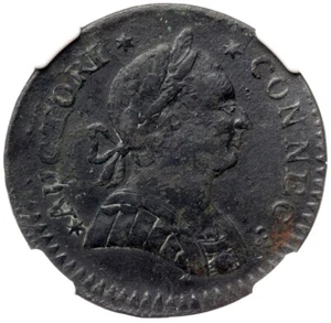 1788 M 5-B.2 R-4+ NGC XF Details Connecticut Colonial Copper Coin - Picture 1 of 3