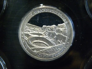2012 S SILVER GEM PROOF CHACO CULTURE ATB QUARTER 90% SILVER FREE SHIP - Picture 1 of 1