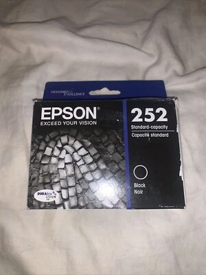 Nuevo cartucho de tinta negro estándar Epson 252 original exp. 10/2020 Foto 1 de 2