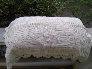 2 Handmade Crochet Pillow Cover 20 x 30 inch Rectangular Shape Case - Picture 1 of 1