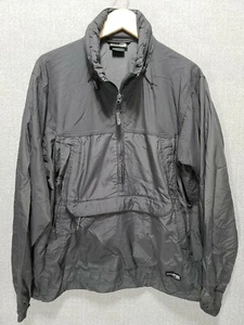 Vintage REI Unisex Medium 1/2 Zip Pullover Windbreaker Kapuze Nylon Schwarz B20 - Bild 1 von 11