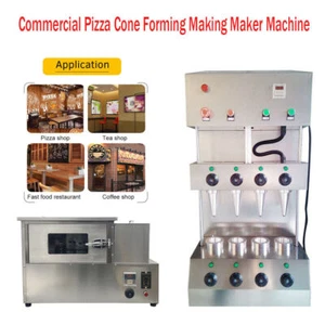 Kommerzielle Maschine zum Formen von Pizzakegeln + Rotationspizzaofen 220V - Bild 1 von 10