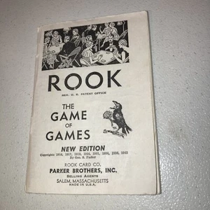 Vintage Rook 1943 Rule Book (only) Parker Brother’s - Picture 1 of 3