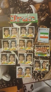 LOTTO FIGURINE PANINI WC FRANCIA 98 INSERTO IRAN GUERIN SPORTIVO ORIGINALE - Foto 1 di 2