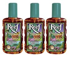 3 x Reef Coconut Sunscreen Oil Spray SPF 15 220mL