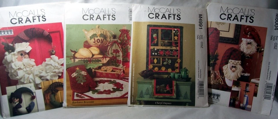 McCall's Sewing Patterns 5205 4692 6004 4991 Seasonal Decor, Gifts, Quilt Uncut - Image 1 of 1