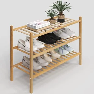 Shoes Rack Organizer Free Standing Shoe Shelf for Entryway and Closet Hallway, - Picture 1 of 5