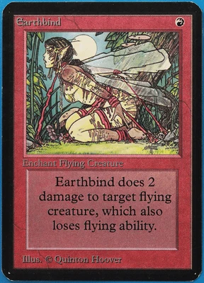 Earthbind Alpha NM Red Common MAGIC THE GATHERING MTG CARD (ID# 506294) ABUGames - Image 1 of 2