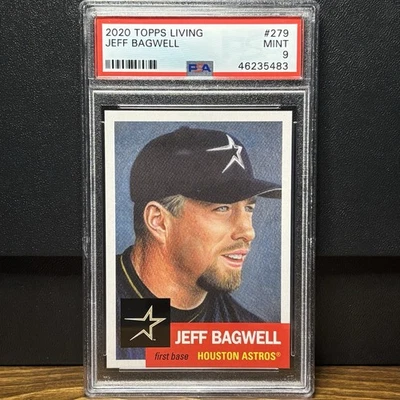 2020 Topps Living Set #279 Jeff Bagwell PSA 9 HOF Astros - Image 1 of 2