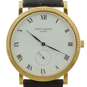 Patek Philippe Calatrava 33mm Ref.: 3919J Lederband 18 Karat Gelbgold Full Set - Bild 1 von 14