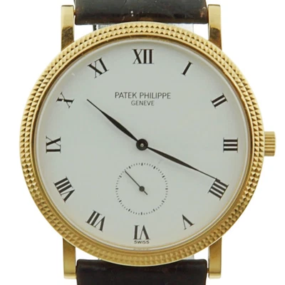 Patek Philippe Calatrava 33mm Ref.: 3919J Lederband 18 Karat Gelbgold Full Set - Bild 1 von 4
