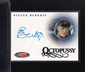 James Bond 007 40th  Autograph 2002 A17 Steven Berkoff as General Orlov - Picture 1 of 2