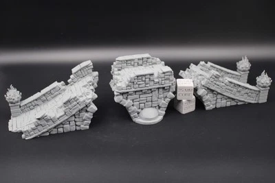 Tabletop Terrain Fantasy Ruined Stone Bridge Dnd RPG wargame skirmish 28-32mm - Image 1 of 3