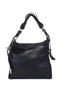 Borsa a tracolla Stuart Weitzman da donna in pelle testurizzata con zip nera OS - Foto 1 di 6
