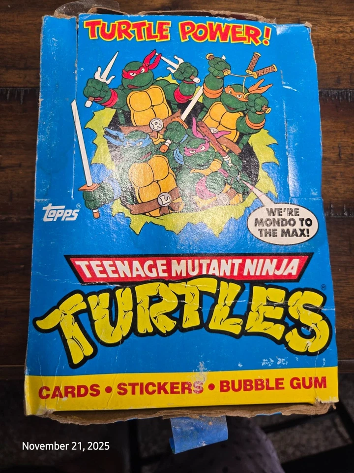 1989 Topps Teenage Mutant Ninja Turtles Trading Card Box of 48 Wax Packs - Image 1 of 4