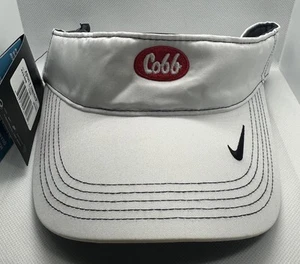 Nike Dri-Fit Golf Visor Hat Cap Strapback One Size Adjustable White NWT NEW - Picture 1 of 3