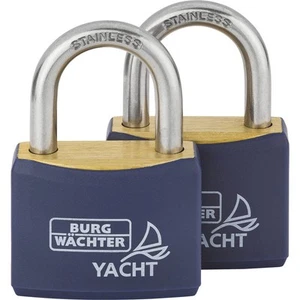 Burg Wächter 2er Set Duo 460 Ni 40 SB Vorhängeschloss gleichschließend Messing - Bild 1 von 7