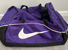 Nike Purple Duffle Gym Bag 16” Length Shoulder Strap Basketball, Soccer Duffel