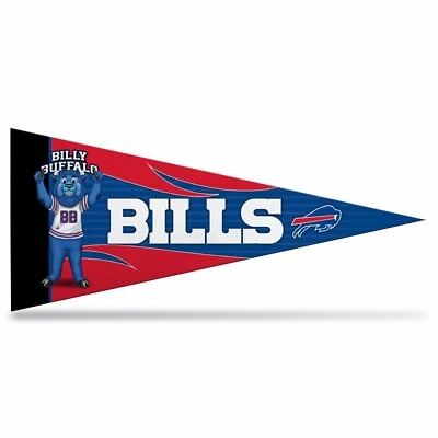 Mini banderín mascota Buffalo Bills NFL 9"x4", nuevo, fieltro, hecho en EE. UU.  Foto 1 de 4