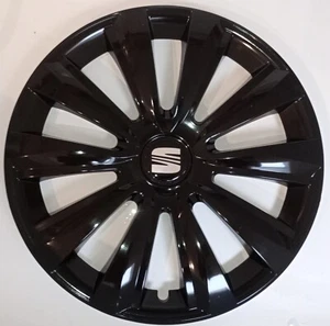 4 Radkappen Radzierblenden fur Seat Leon Toledo Alhambra Altea Ibiza 16" SCHWARZ - Picture 1 of 1