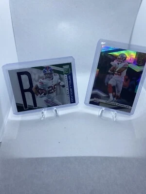 2019 Panini Donruss Elite - GREEN Foil Spellbound  Saquon Barkley (R) Card #SP36 - Image 1 of 4