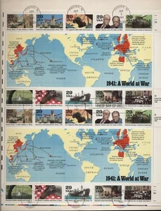 United States 1991 The II War Mondiale BF24 Twin Su Envelope FDC N2578 - Picture 1 of 1