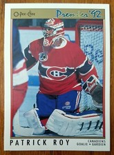PATRICK ROY, 1991-92 OPC O-PEE-CHEE PREMIER #14