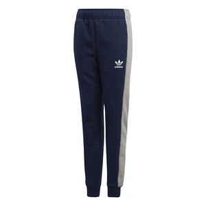 Adidas Boy's Originals Fleece Pants Collegiate Navy/Grey Heather/White CE1087 - Picture 1 of 4