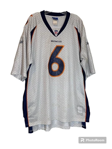 DENVER BRONCOS Jay Cutler #6 Sewn Stitched White Reebok NFL Jersey 2XL Cover