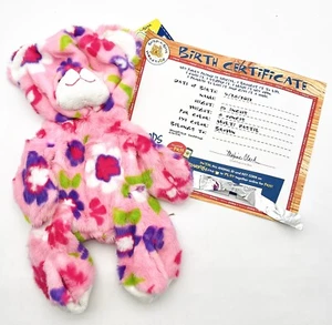 Peluche Build-A-Bear Workshop The Enchanted Garden rosa floreciente floral nuevo con etiquetas - Imagen 1 de 10