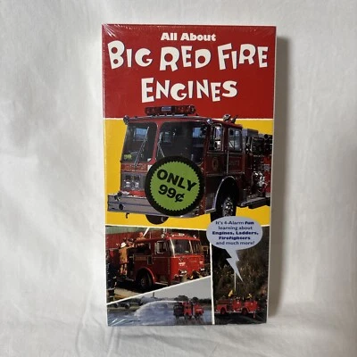 All About Big Red Fire Engines VHS Vintage NEW SEALED - Image 1 of 4