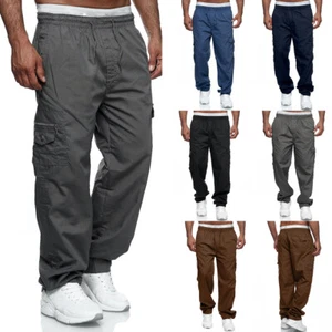 Herren Cargo Hosen Outdoor Schlupfhose Leichter Stoffhose Trekking Freizeithosen - Bild 1 von 31