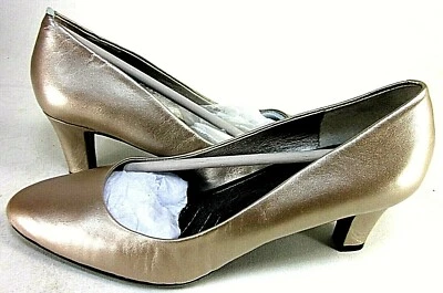 Easy Spirit 女式配额高跟鞋,浅金色美国尺寸 6.5 M — 第 1/4 张图片