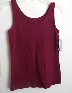 2 A TEE Women's Tank Top Wine Medium NWT - Picture 1 of 3